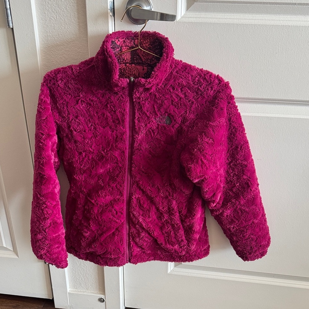 Kids' Fleece NorthFace Jacket - Pink Reversible